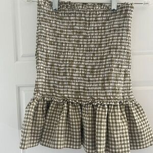 Veronica Beard gingham skirt